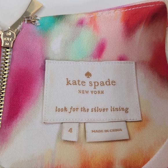 Kate Spade Giverny Bowden Sleeveless Floral Sheath Dress Fuchsia Aqua Orange - Picture 6 of 11